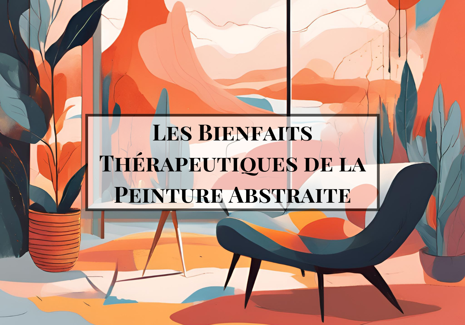 L'image titre de l'article de blog "Les bienfaits thérapeutiques de la peinture abstraite" de Charley l'art abstrait