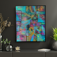 Spatial Building | Colorful abstract painting